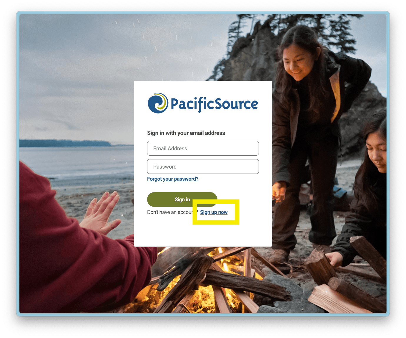 Pacificsource Patient Access API Signup