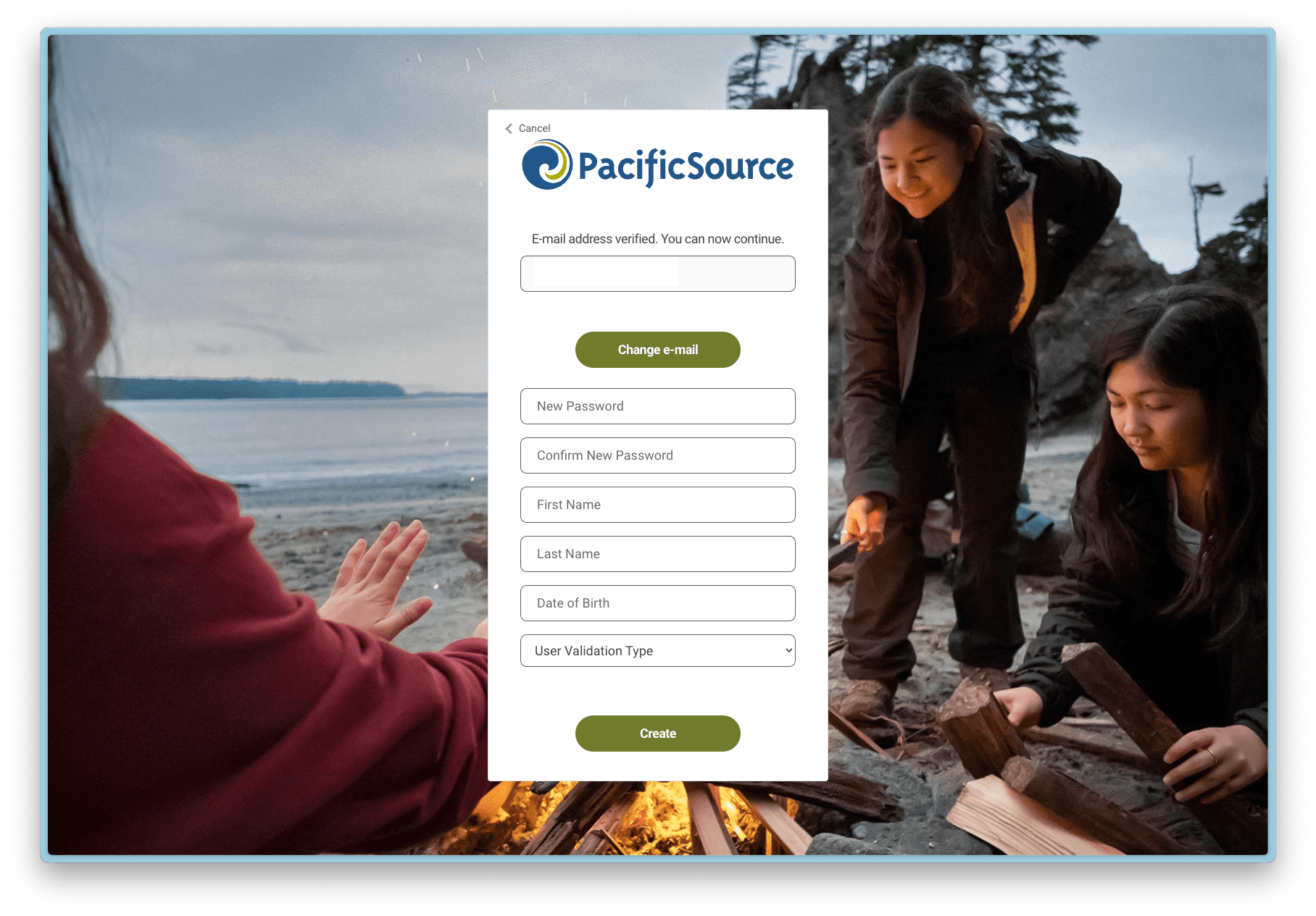 Pacificsource Patient Access API Signup