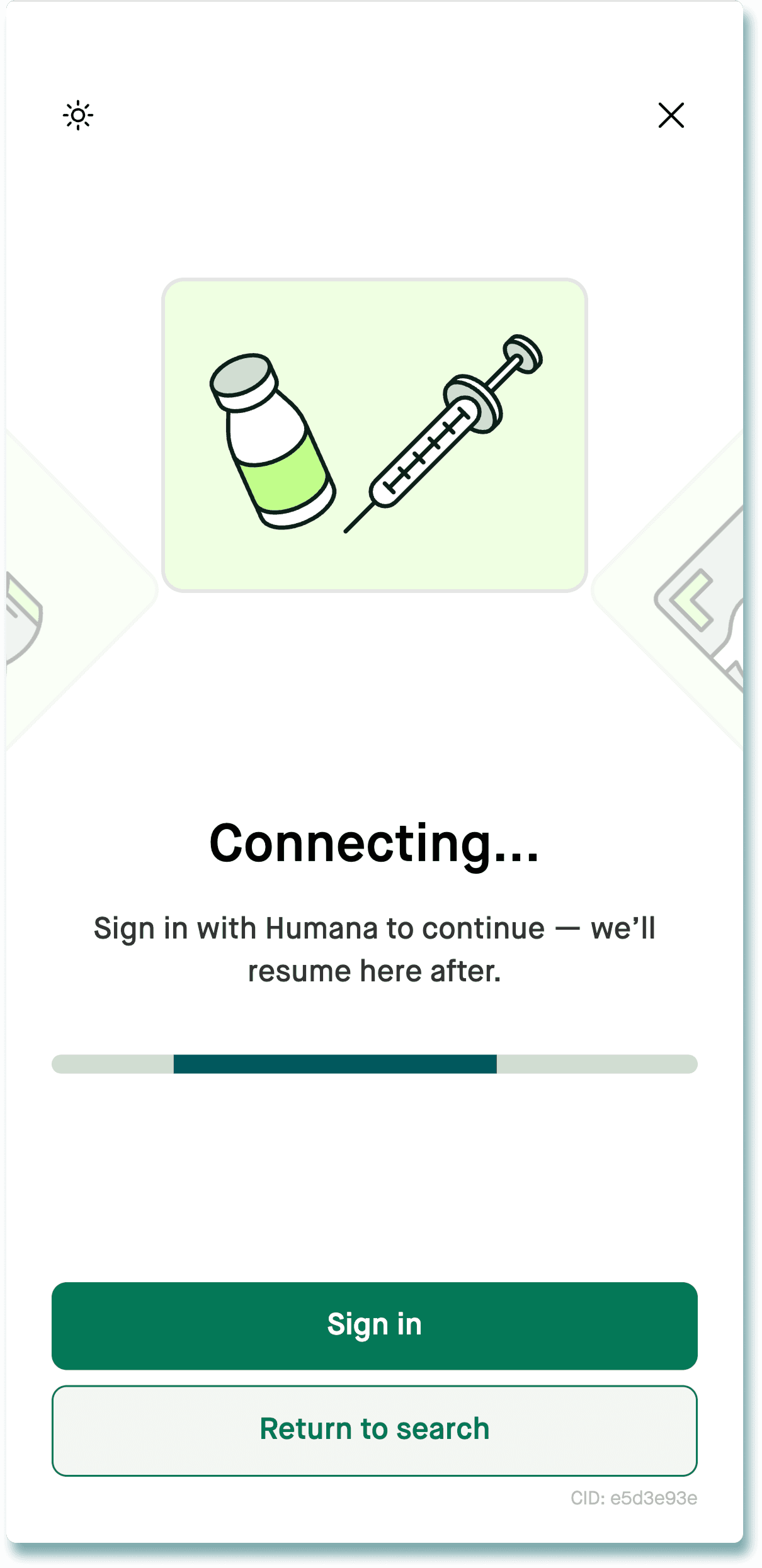 Flexpa connecting screen