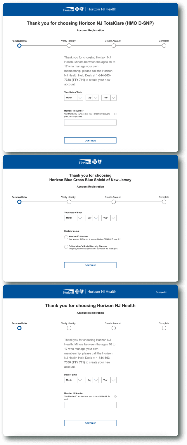 Flexpa Link Horizon registration modal
