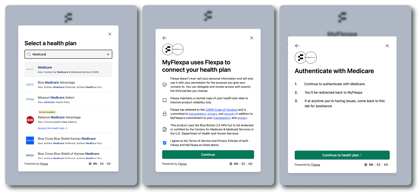 Flexpa Link CMS search modals