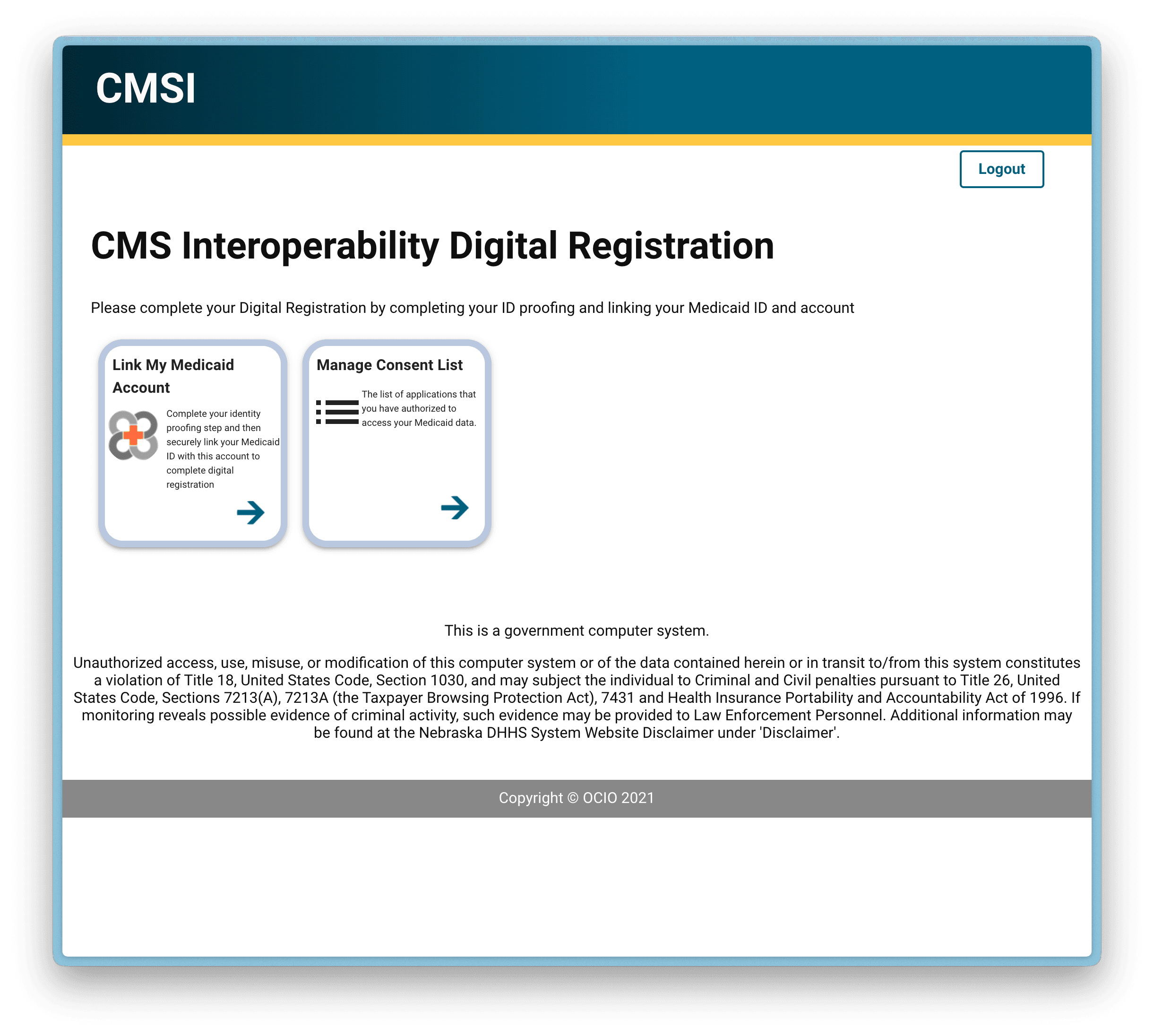 Digital Registration Option