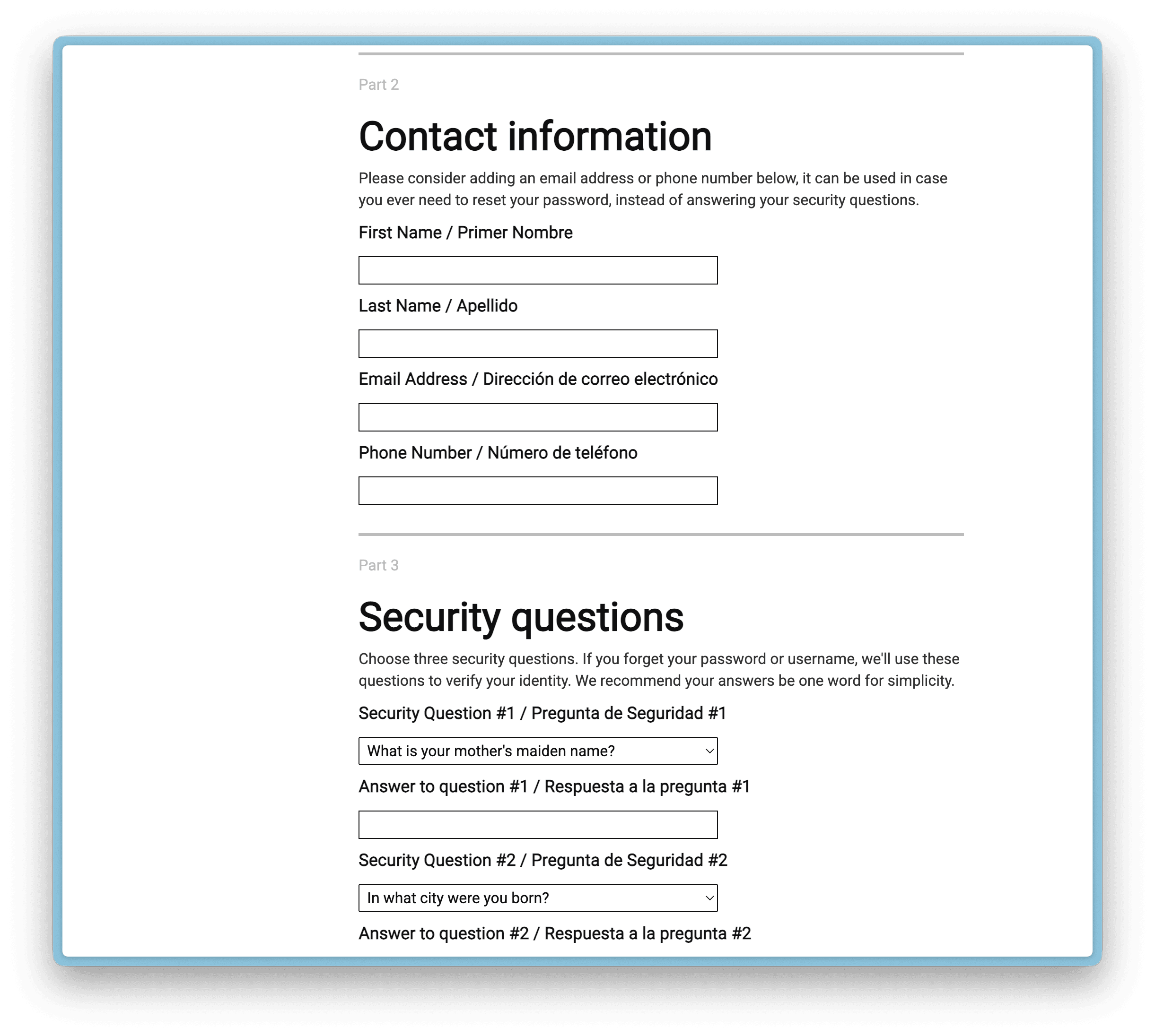 iServe Registration Step 3