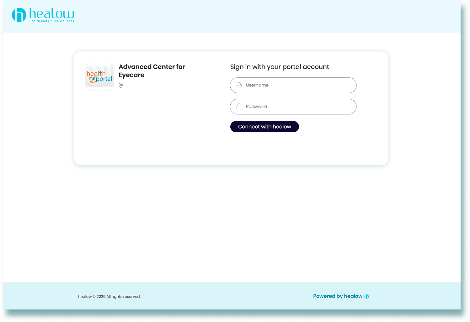 healow (eClinicalWorks) login page