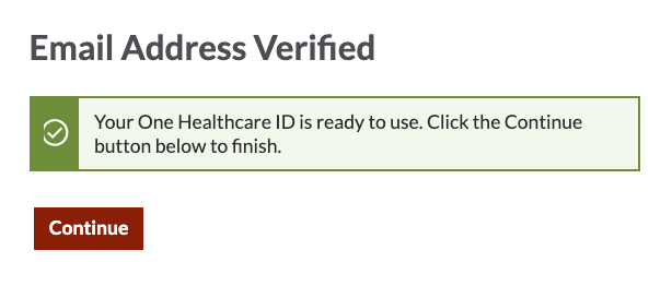UnitedHealthcare email verified successfully message