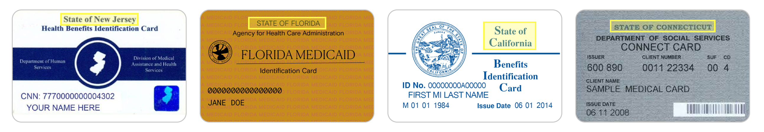 Flexpa Docs State Medicaid Insurance Card Examples
